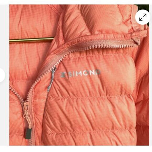 Simond Down Packable Coat Jacket condition US women’s XL Coral Warm - Picture 4 of 7
